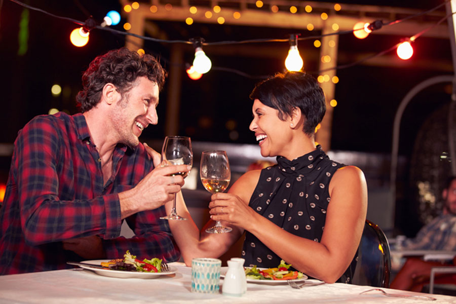 Couple on a date